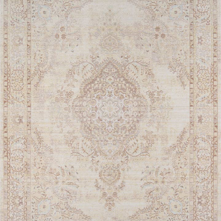 Elegant Momeni Isabella Ivory Medallion Area Rug - Urban Ashram