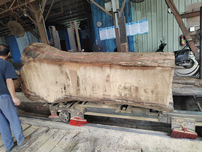 Wabi-sabi Live Edge Wood Bed