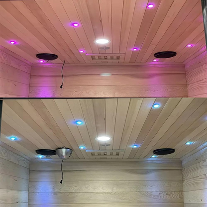 Radiance Infrared Sauna | Premium Full Spectrum 4-Person Infrared Sauna – top-down view