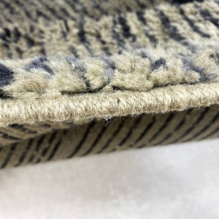 Handmade Beni Ourain Wool Rug | Authentic Moroccan Area Carpet - Urban Ashram