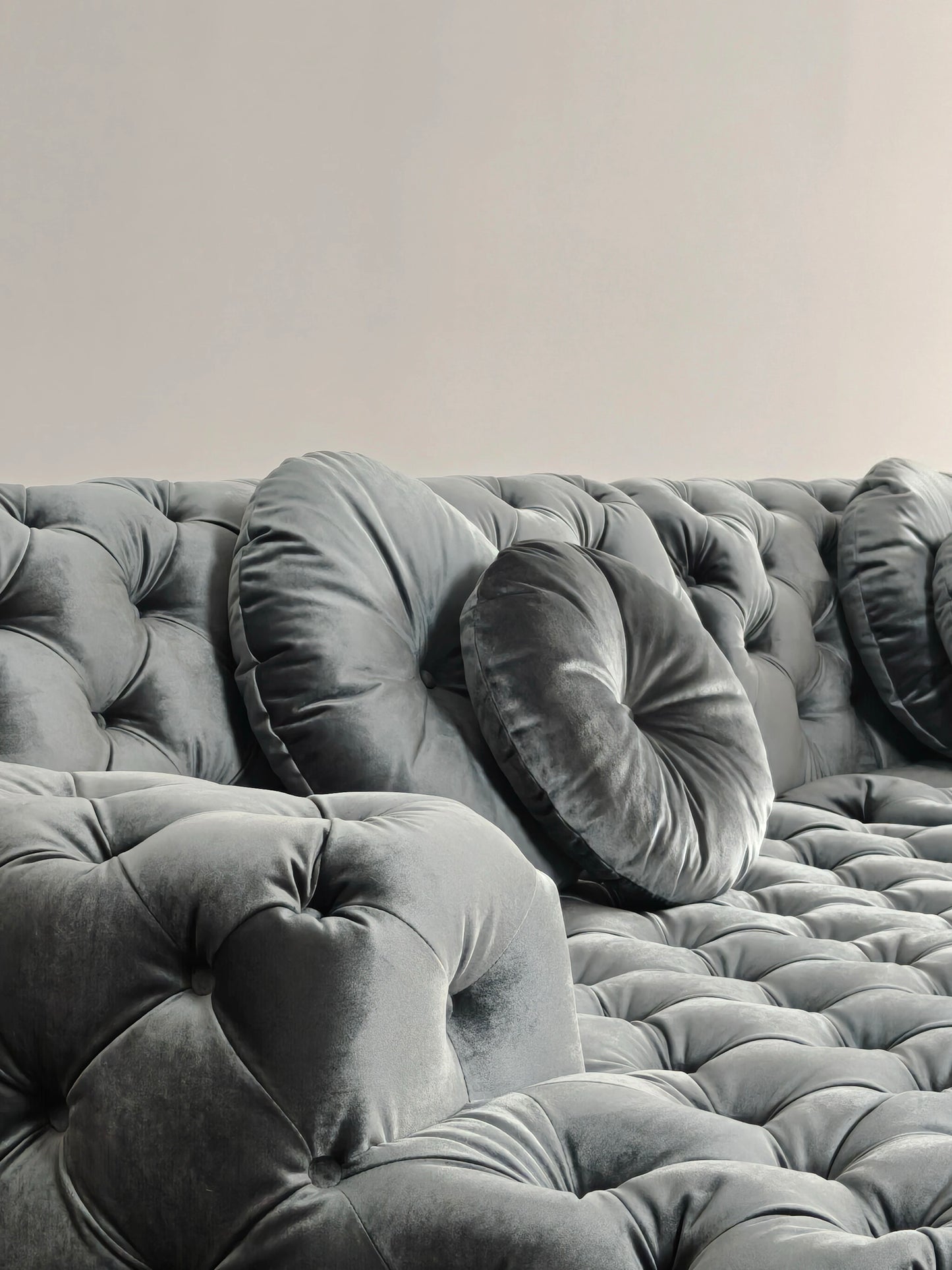Coco Miralda Chesterfield Sofa - Smoke Grey