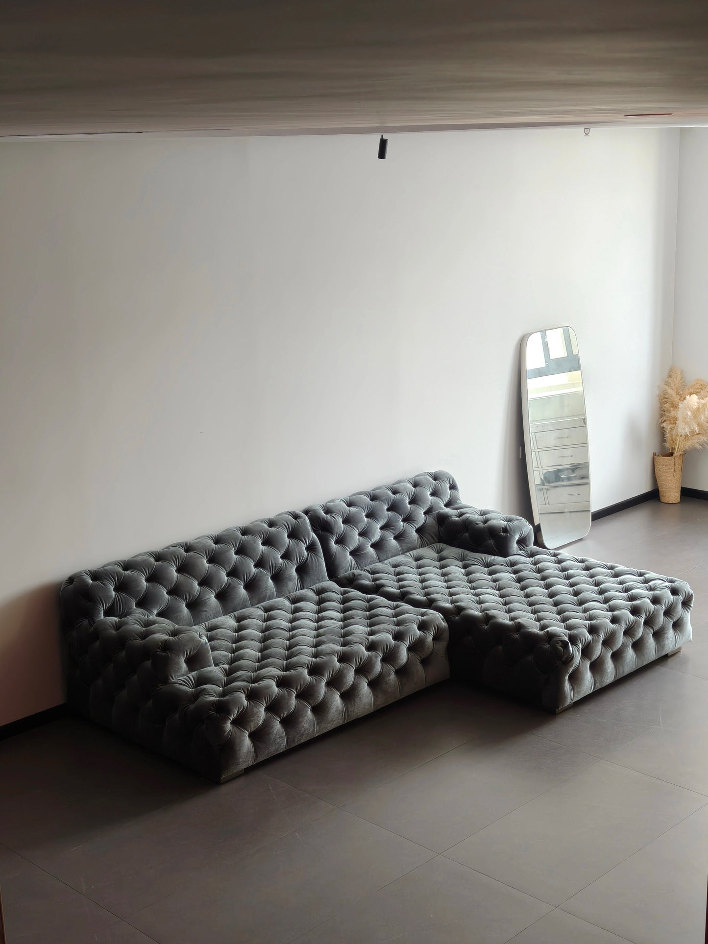 Coco Miralda Chesterfield Sofa - Smoke Grey