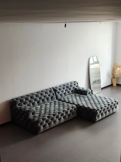 Coco Miralda Chesterfield Sofa - Smoke Grey