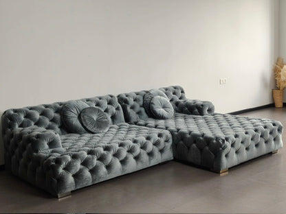 Coco Miralda Chesterfield Sofa - Smoke Grey