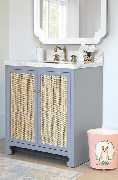 Bath Vanity With Cane Front Doors