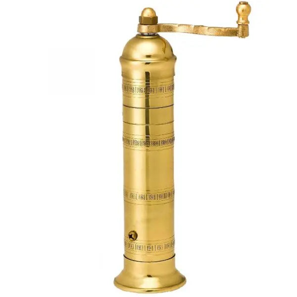 Athena Brass Pepper Mill  9" Handcrafted Grinder