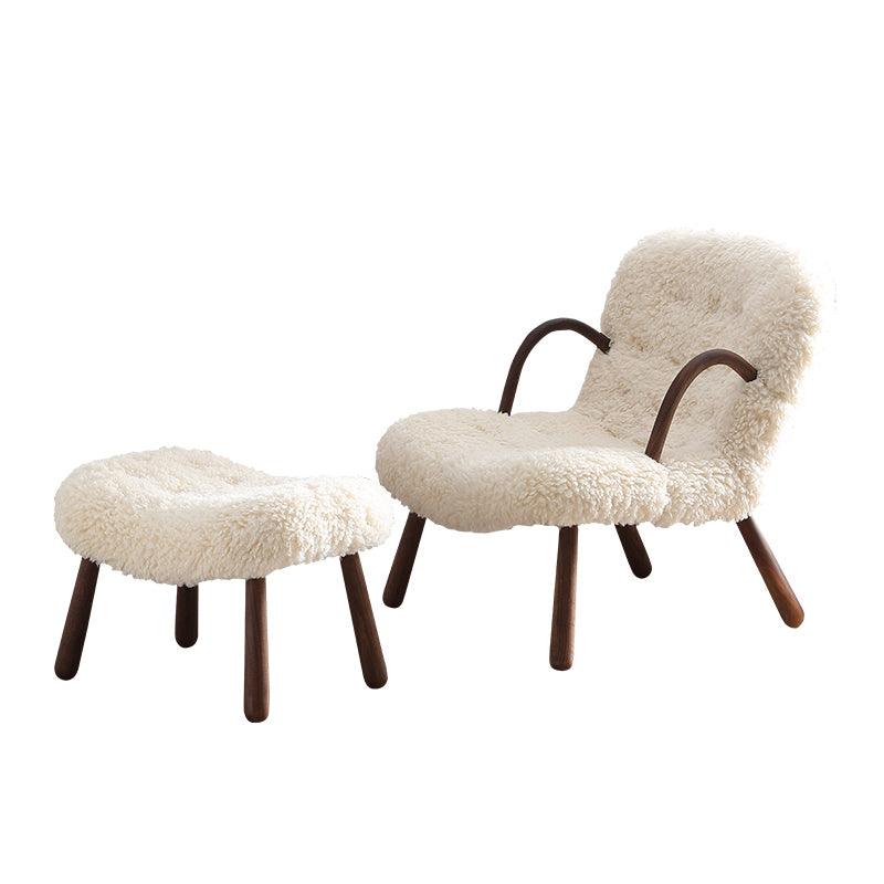 Arctander Clam Chair & Ottoman – styled environment