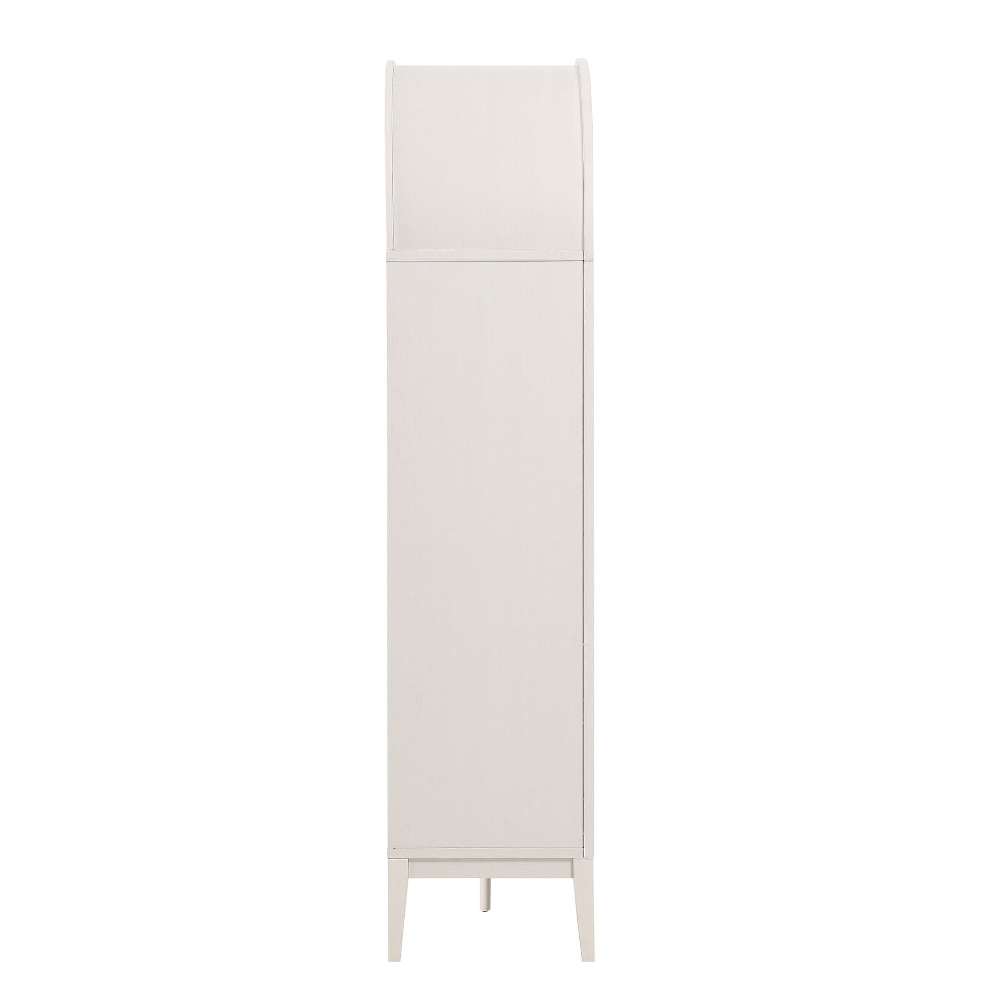 Nolan 74" Tall Arched Storage Display Cabinet Bookshelf - Urban Ashram