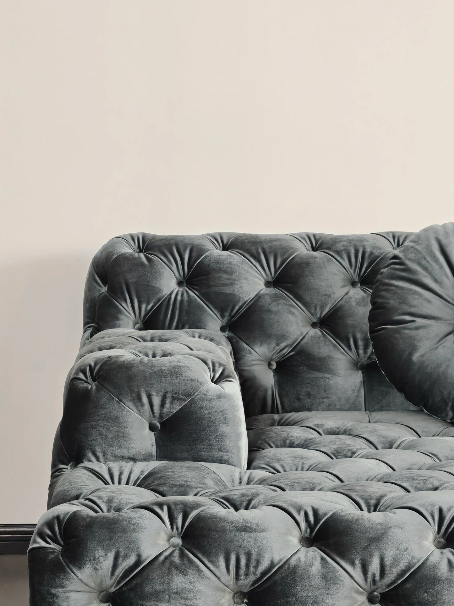 Coco Miralda Chesterfield Sofa - Smoke Grey