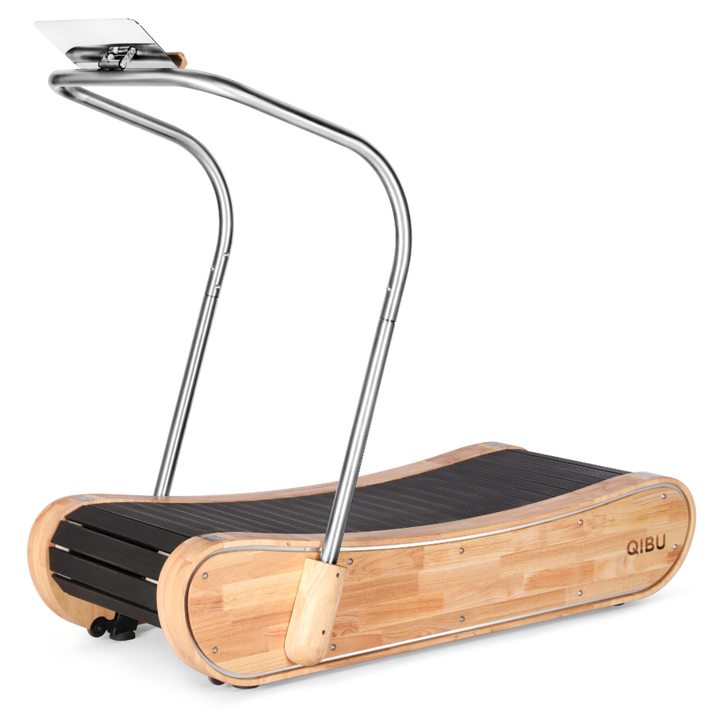 Lotus Momentum Arc – Luxury Wood Curve Treadmill for Designer Home Gyms