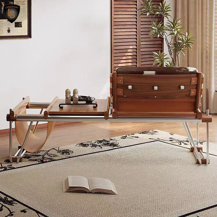 Ronan Cowhide Lounge Chair in Polished Steel - Urban Ashram