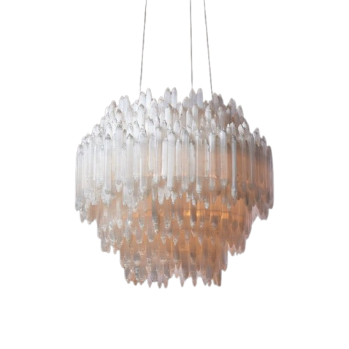 Selenite Halo Crystal Chandelier - Urban Ashram