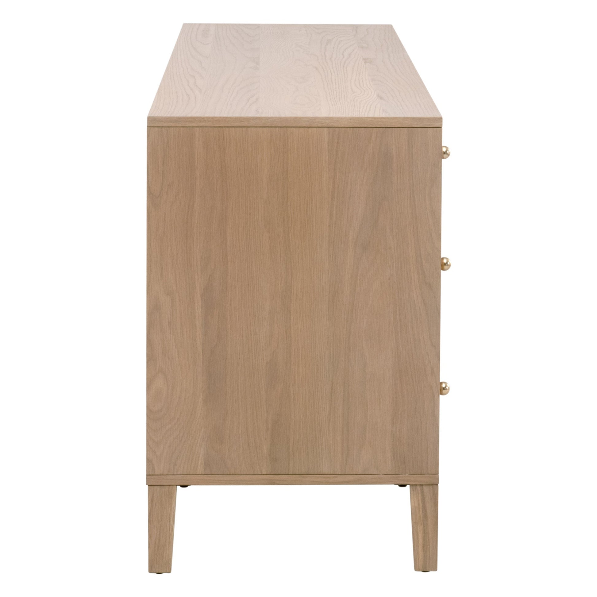 Highland 8-Drawer Double Dresser, Natural Oak