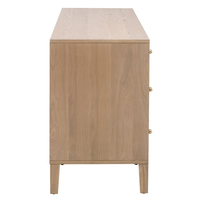 Highland 8-Drawer Double Dresser, Natural Oak