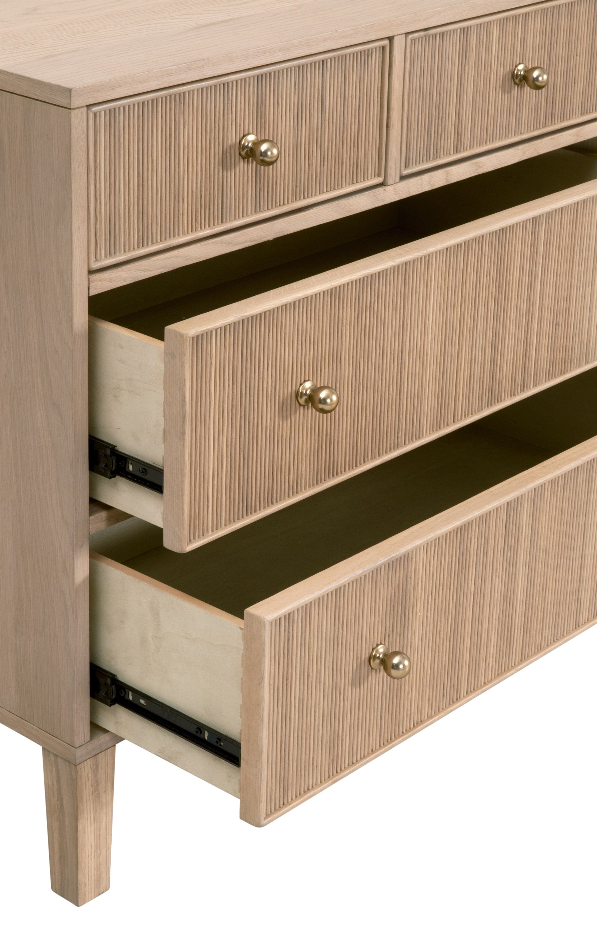 Highland 8-Drawer Double Dresser, Natural Oak
