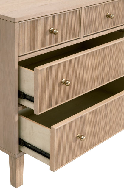 Highland 8-Drawer Double Dresser, Natural Oak