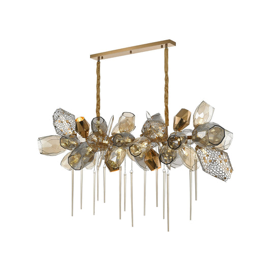 Modern K9 Linear Crystal Glass Chandelier