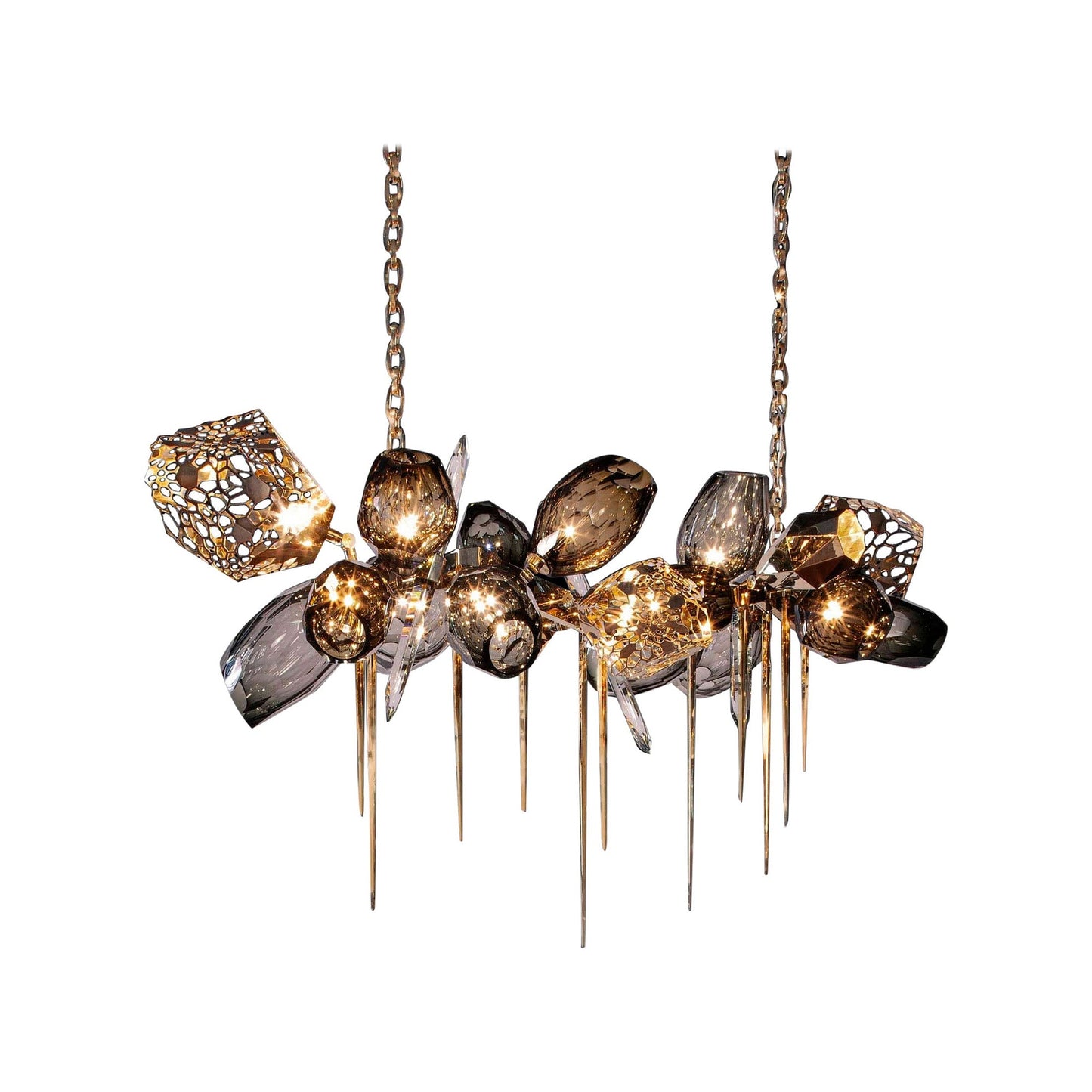 Modern K9 Linear Crystal Glass Chandelier