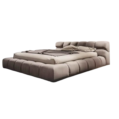 Modern Tufty Zen Bed - Upholstered Linen - Urban Ashram