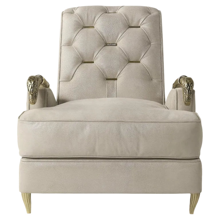 Mid-Century Serpentine Arm Chair