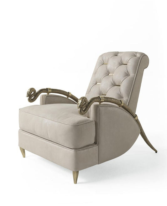 Mid-Century Serpentine Arm Chair
