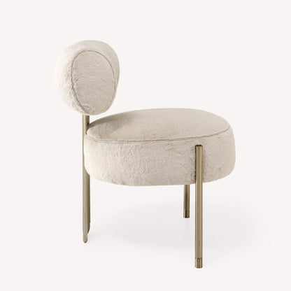 Verona Ivory Chair – angled view