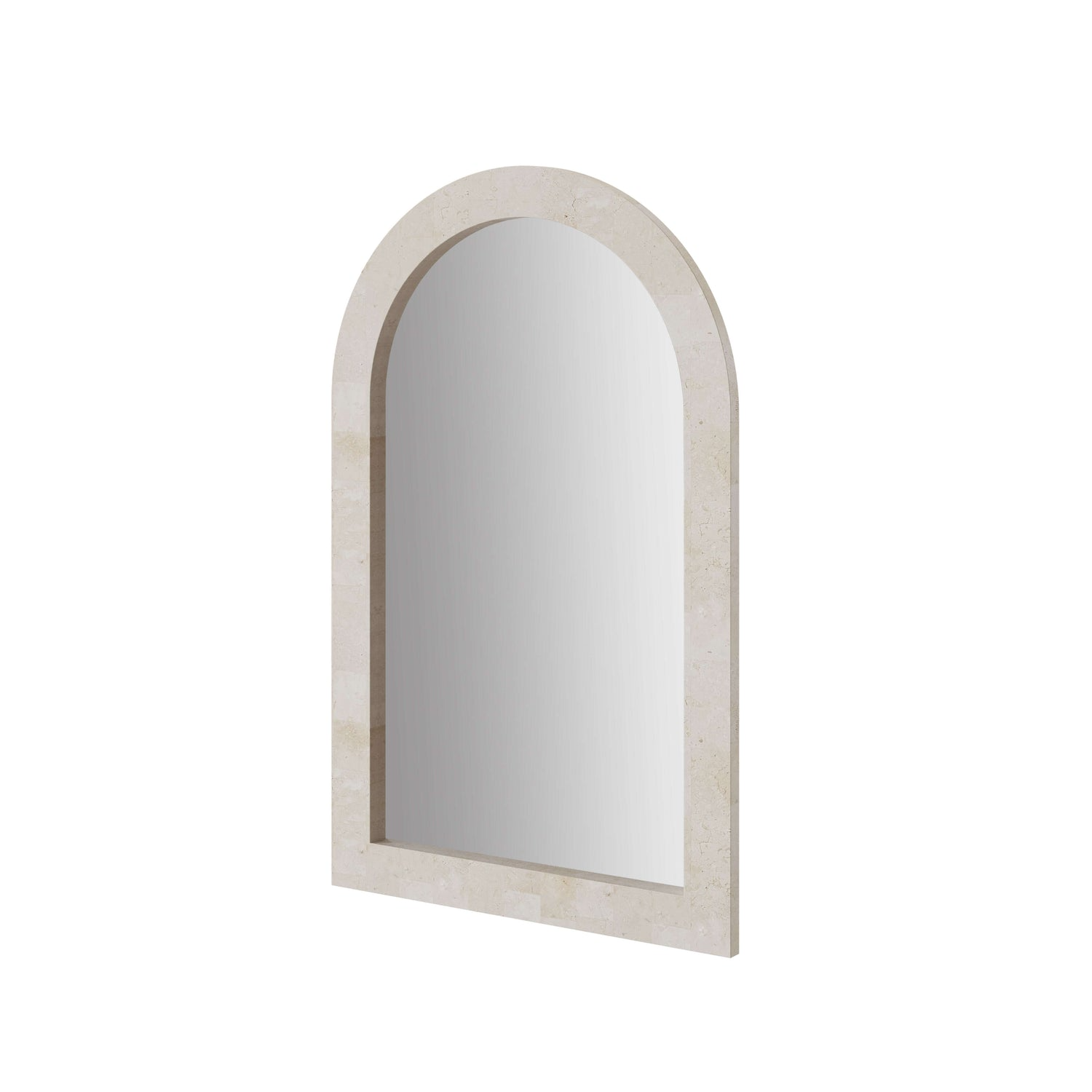 Limestone Oversize Limestone Long Floor Mirror – Modern Full-Length Rectangle Mirror with Natural Stone Frame Mirror - Urban Ashram