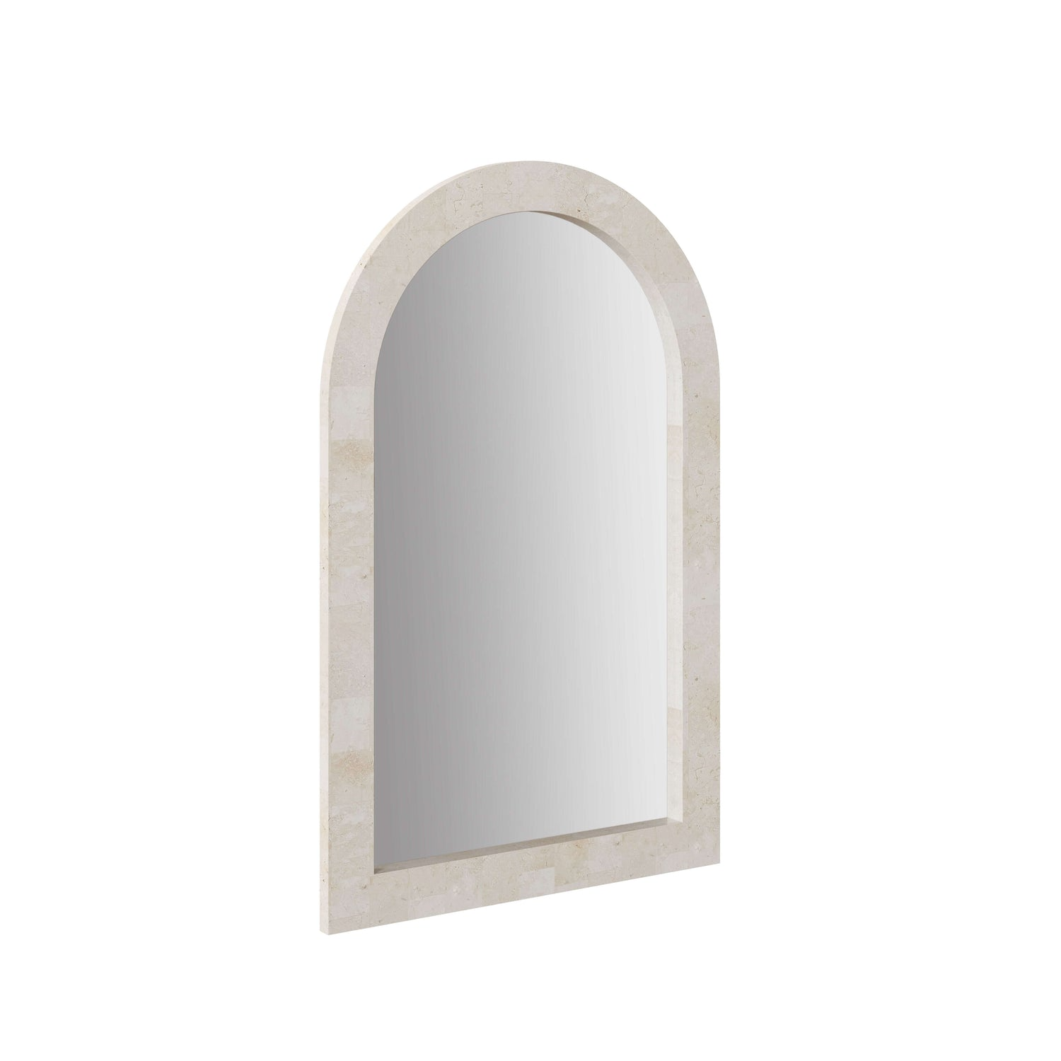 Limestone Oversize Limestone Long Floor Mirror – Modern Full-Length Rectangle Mirror with Natural Stone Frame Mirror - Urban Ashram