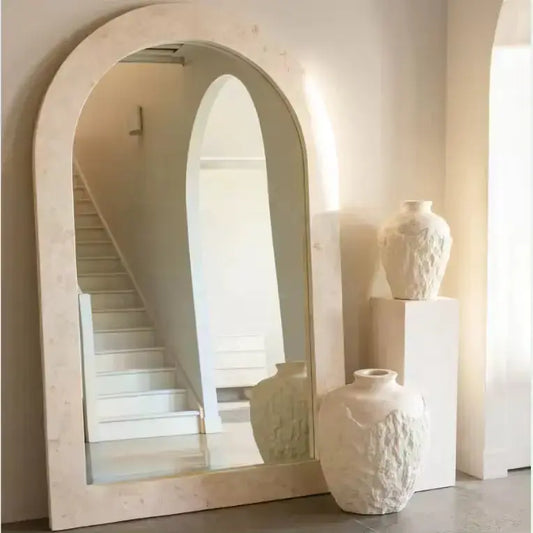 Limestone Long Wall Mirror - Urban Ashram