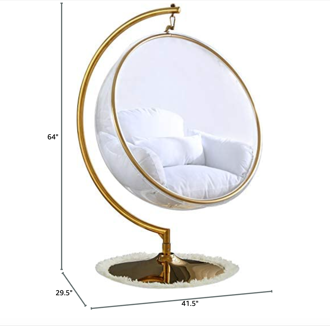 Hanging Acrylic Bubble Swing Chair - Urban Ashram
