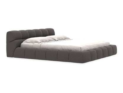 Modern Tufty Zen Bed - Upholstered Low Profile Bed Frame - Urban Ashram