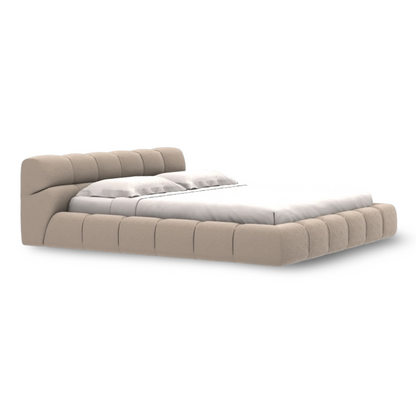 Modern Tufty Zen Bed - Upholstered Linen - Urban Ashram