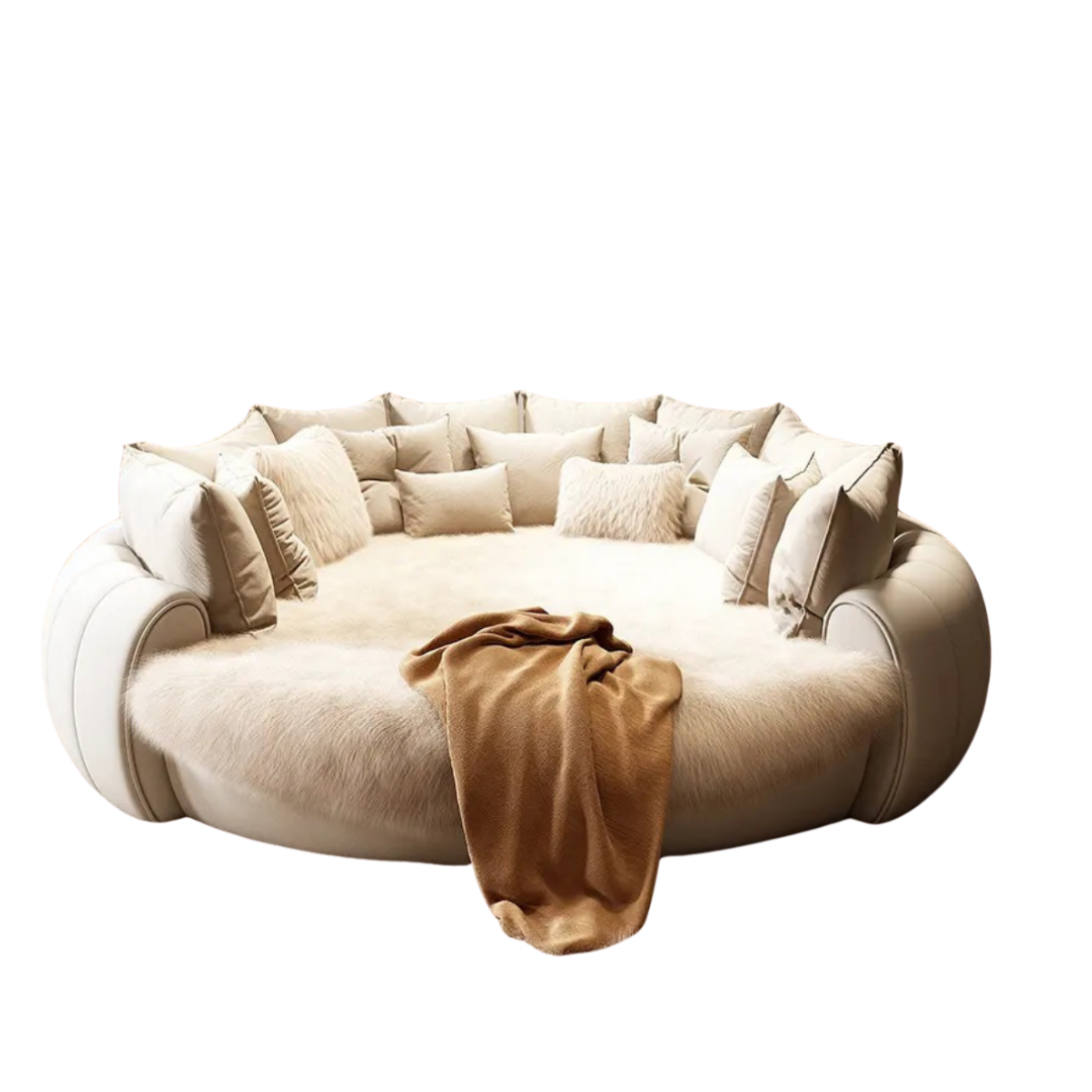 Dream Lounger Luxe Round Movie Bed