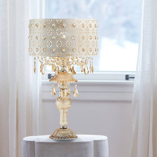 Wholesale 24"H Champagne Jeweled Table Lamp