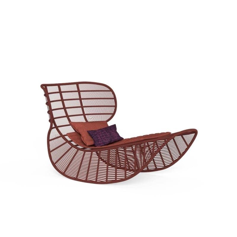 Panama Rocking Outdoor Sunbed – angled view