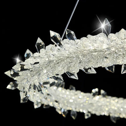 Artemis Crystal Ring LED Chandelier - Urban Ashram