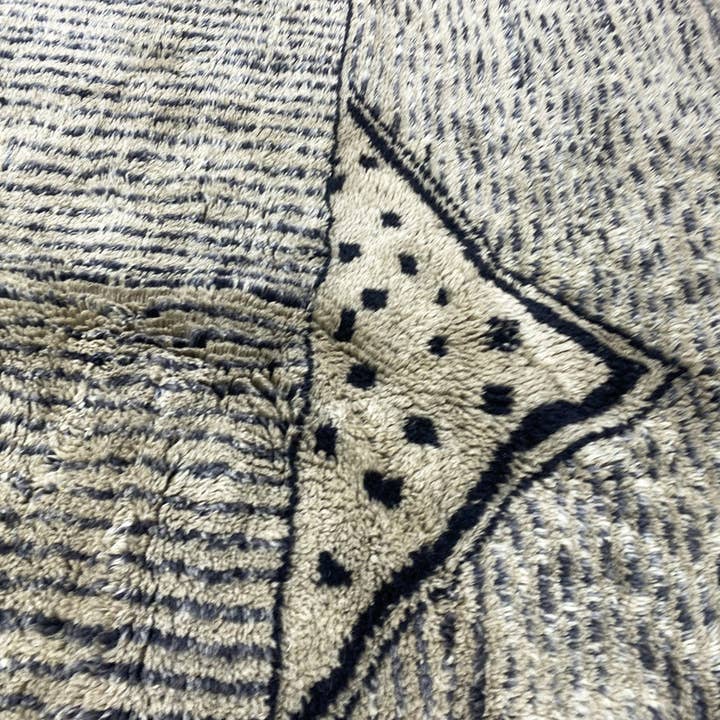 Handmade Beni Ourain Wool Rug | Authentic Moroccan Area Carpet - Urban Ashram