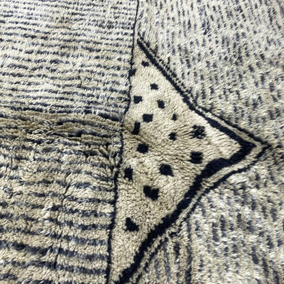 Handmade Beni Ourain Wool Rug | Authentic Moroccan Area Carpet - Urban Ashram