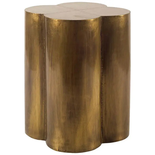 Petra Brass Clover Accent Table - Urban Ashram