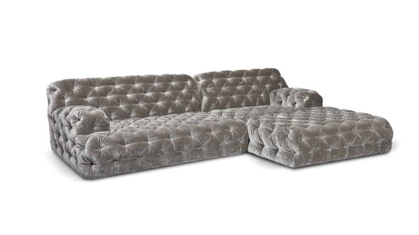 Coco Miralda Chesterfield Sofa - Smoke Grey