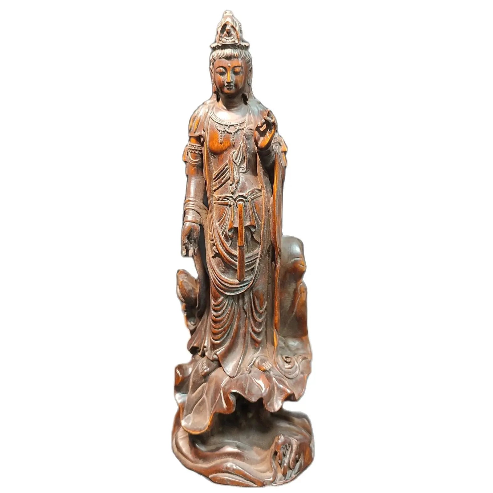 Quan Yin Wooden Figurine – product image