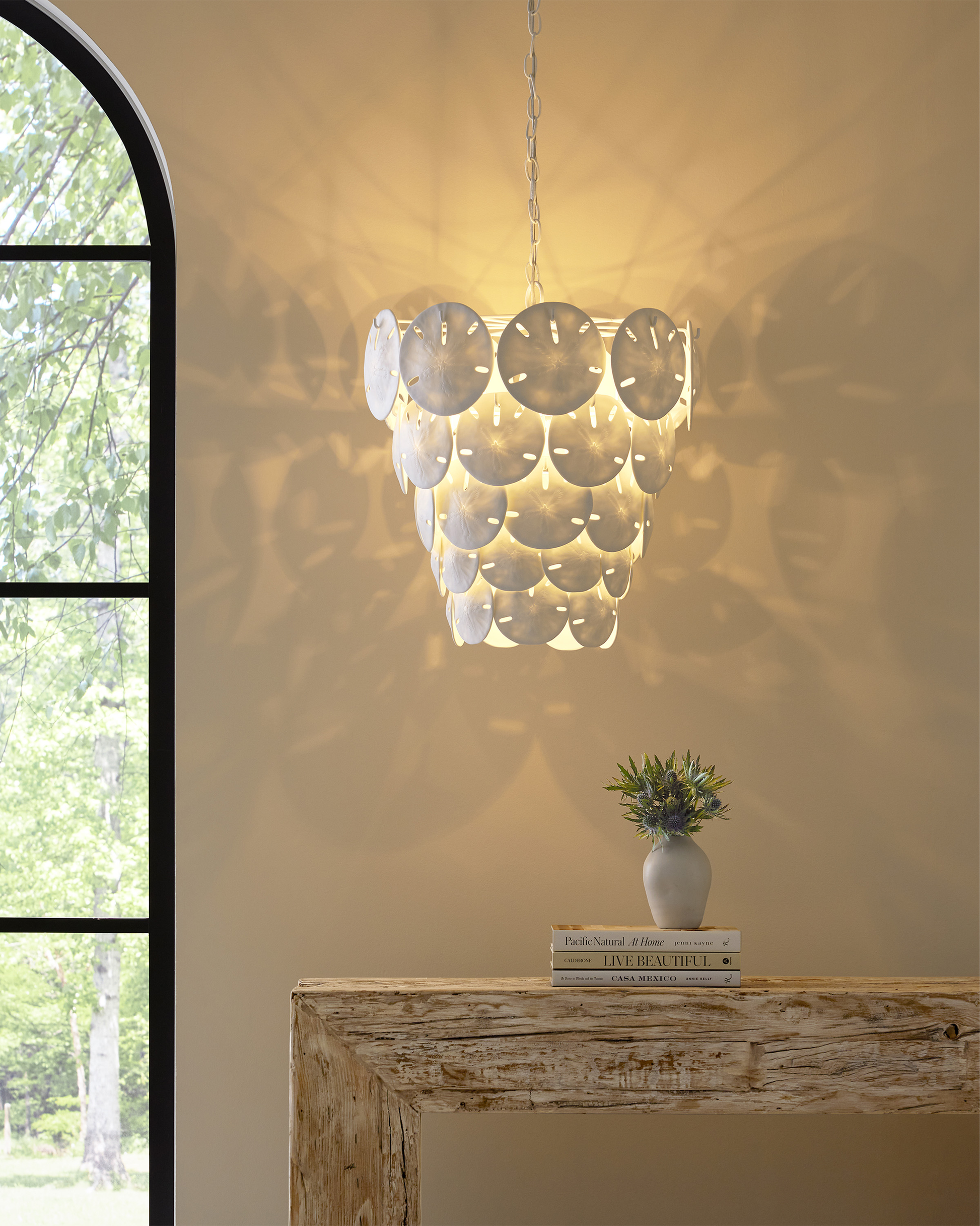 Tulum White Chandelier - Elegant Bohemian Lighting - Urban Ashram