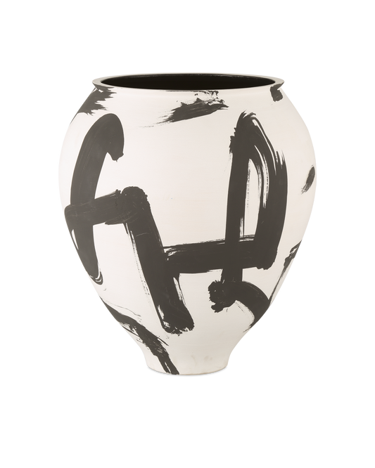 Kenzo Large Ceramic Vase - Contemporary Decorative Accent - Urban Ashram