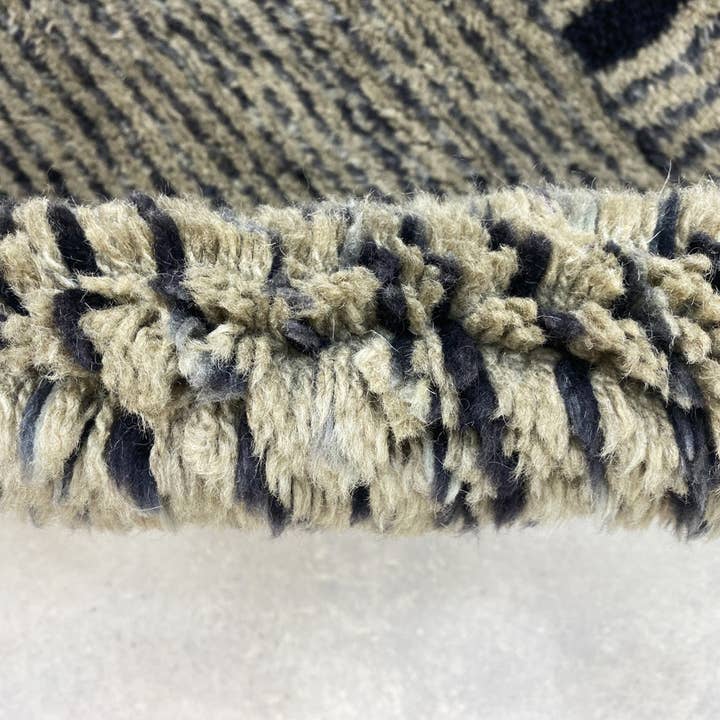 Handmade Beni Ourain Wool Rug | Authentic Moroccan Area Carpet - Urban Ashram