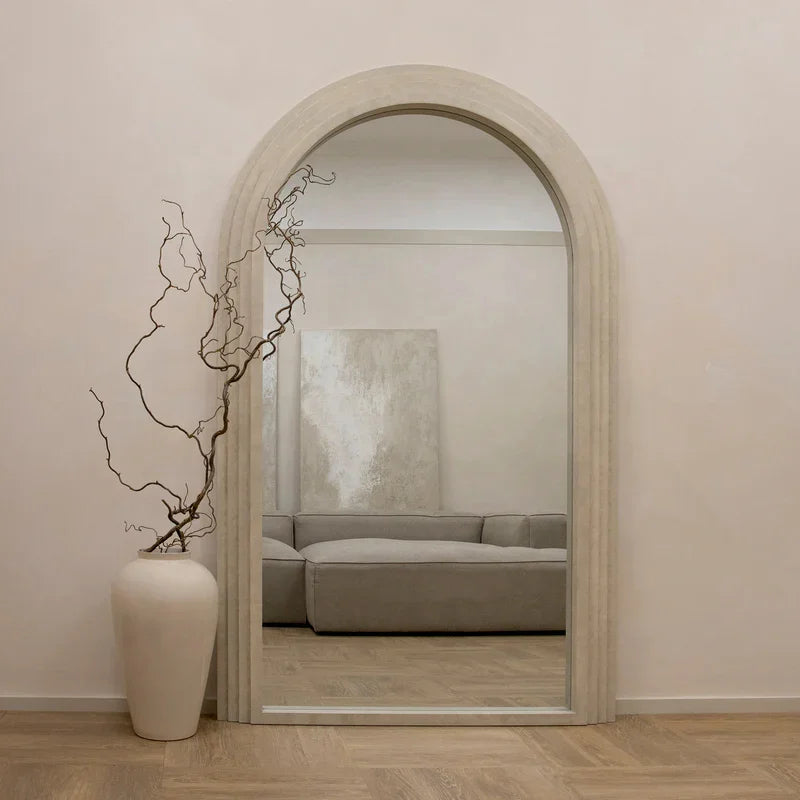 Artemis Full Length Concrete Mirror