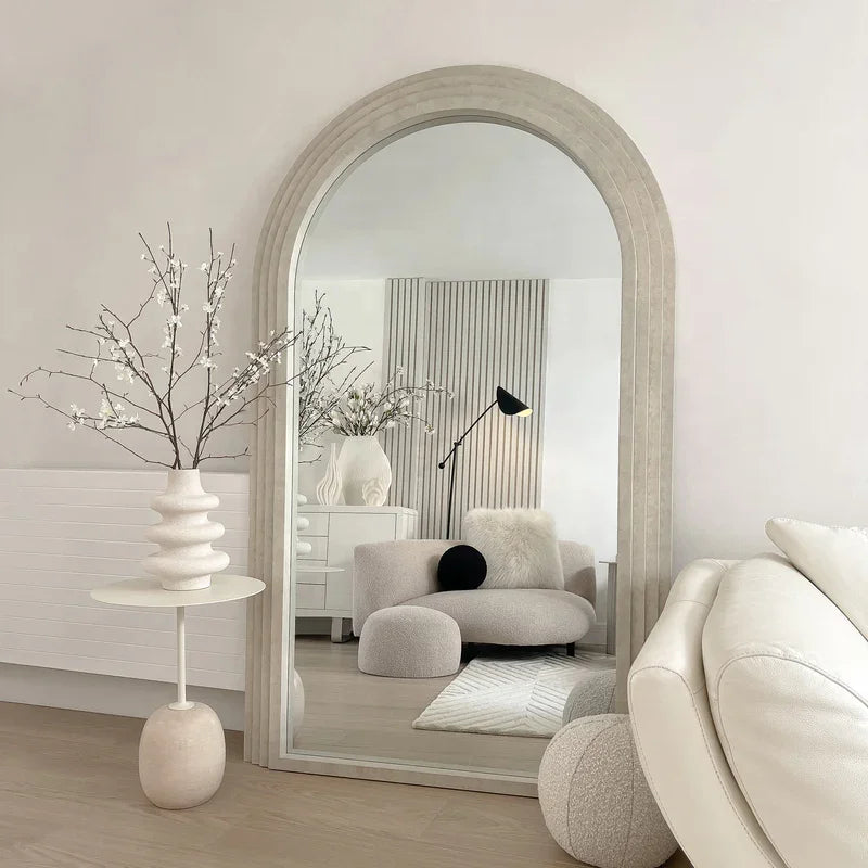 Artemis Full Length Concrete Mirror