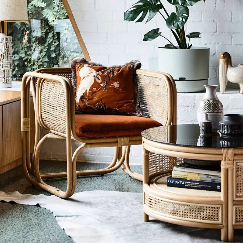 Morocco Style Rattan Armchair | Urban Ashram