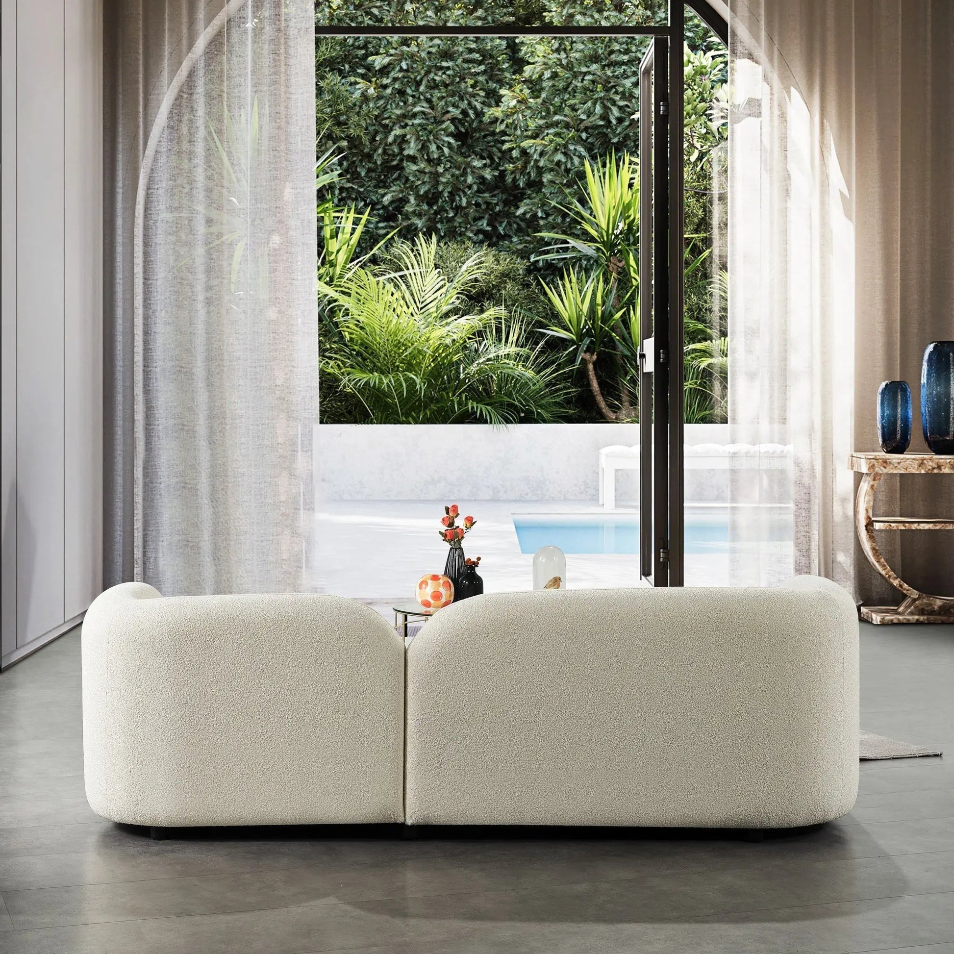 Bacio Bouclé Sofa - Urban Ashram