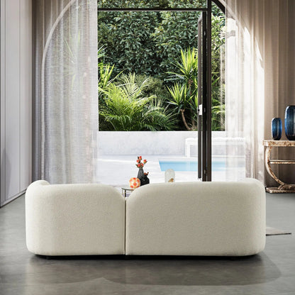 Bacio Bouclé Sofa - Urban Ashram