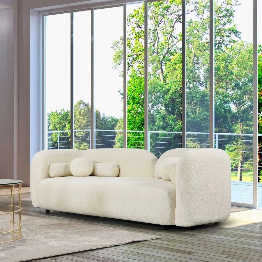 Bacio Bouclé Sofa - Urban Ashram